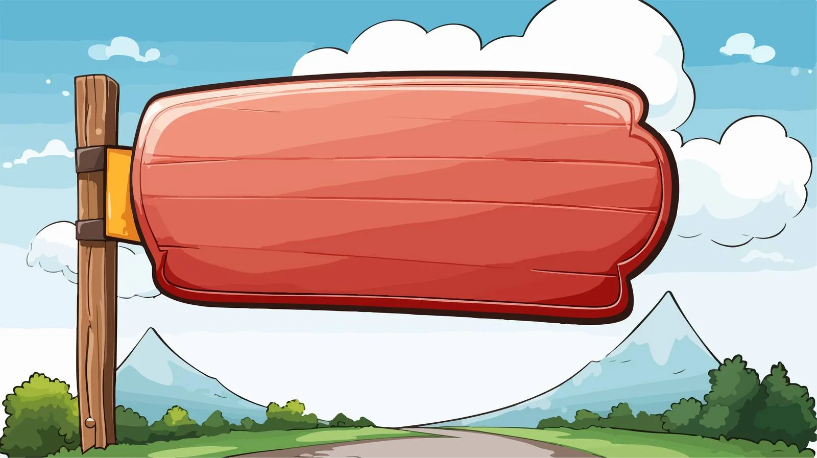 Vintage Direction Sign with Dialogue Bubble — free download from Dotvec