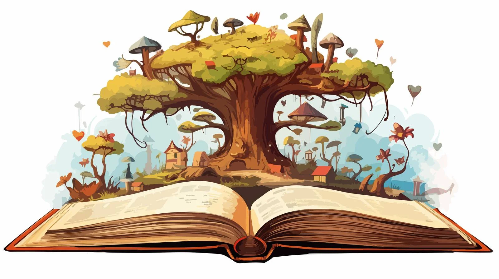 Vintage Cartoon Picture Book Illustration — free download from Dotvec