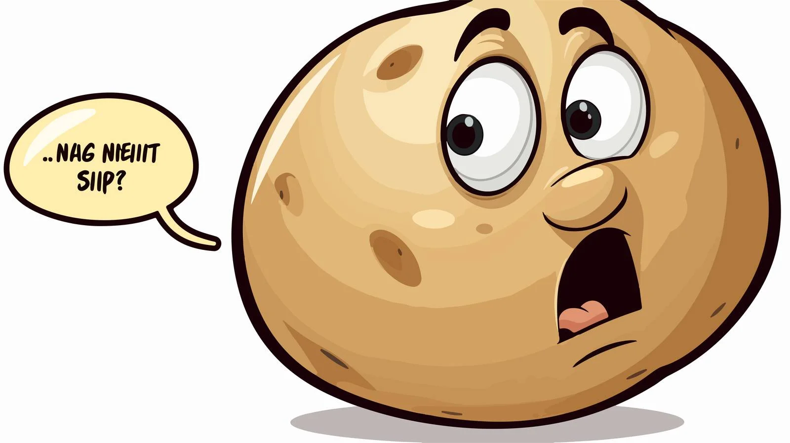 Talking Cartoon Potato Character — free download from Dotvec