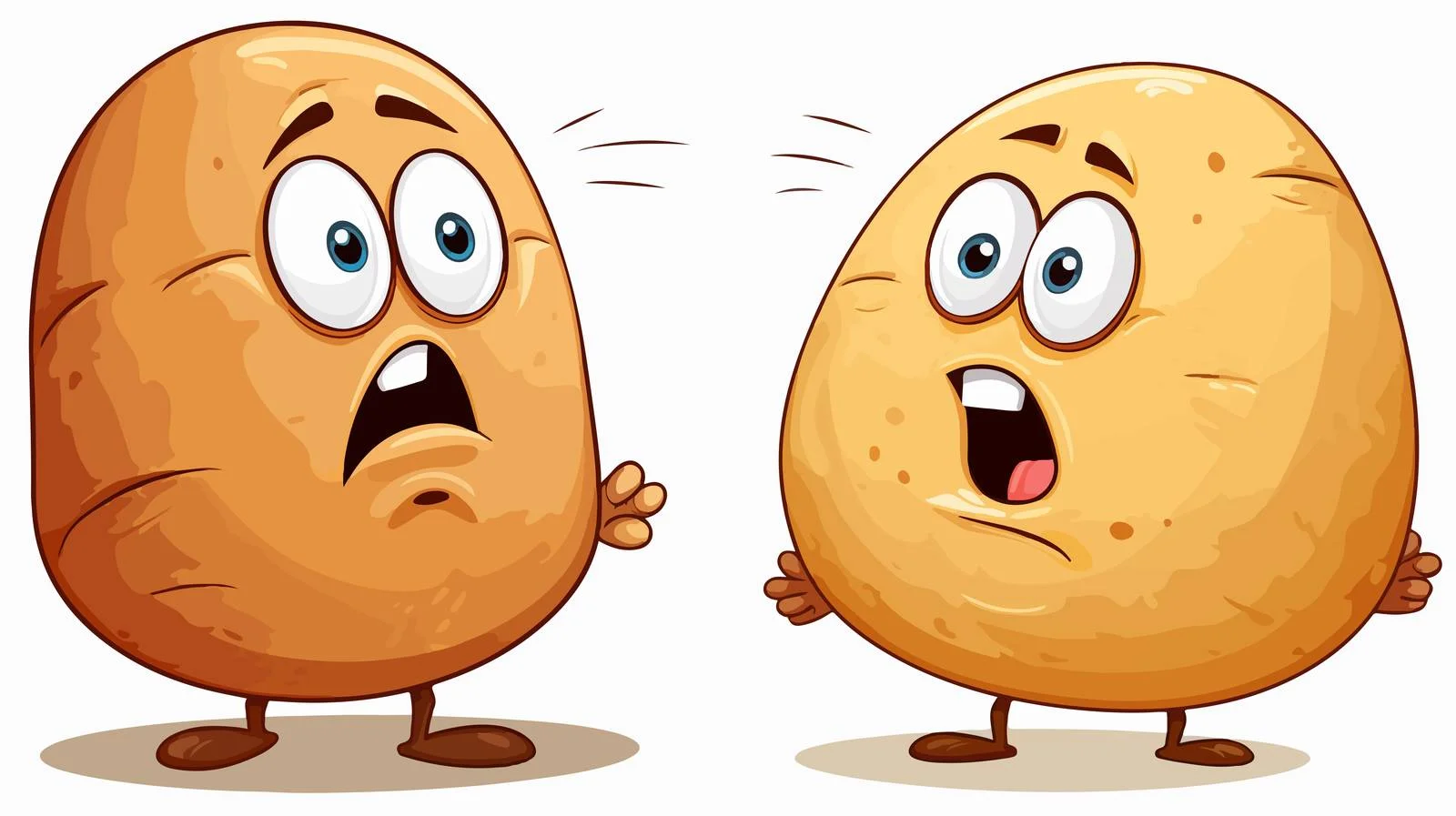 Talking Old Potato Stock Vector Illustration — free download from Dotvec
