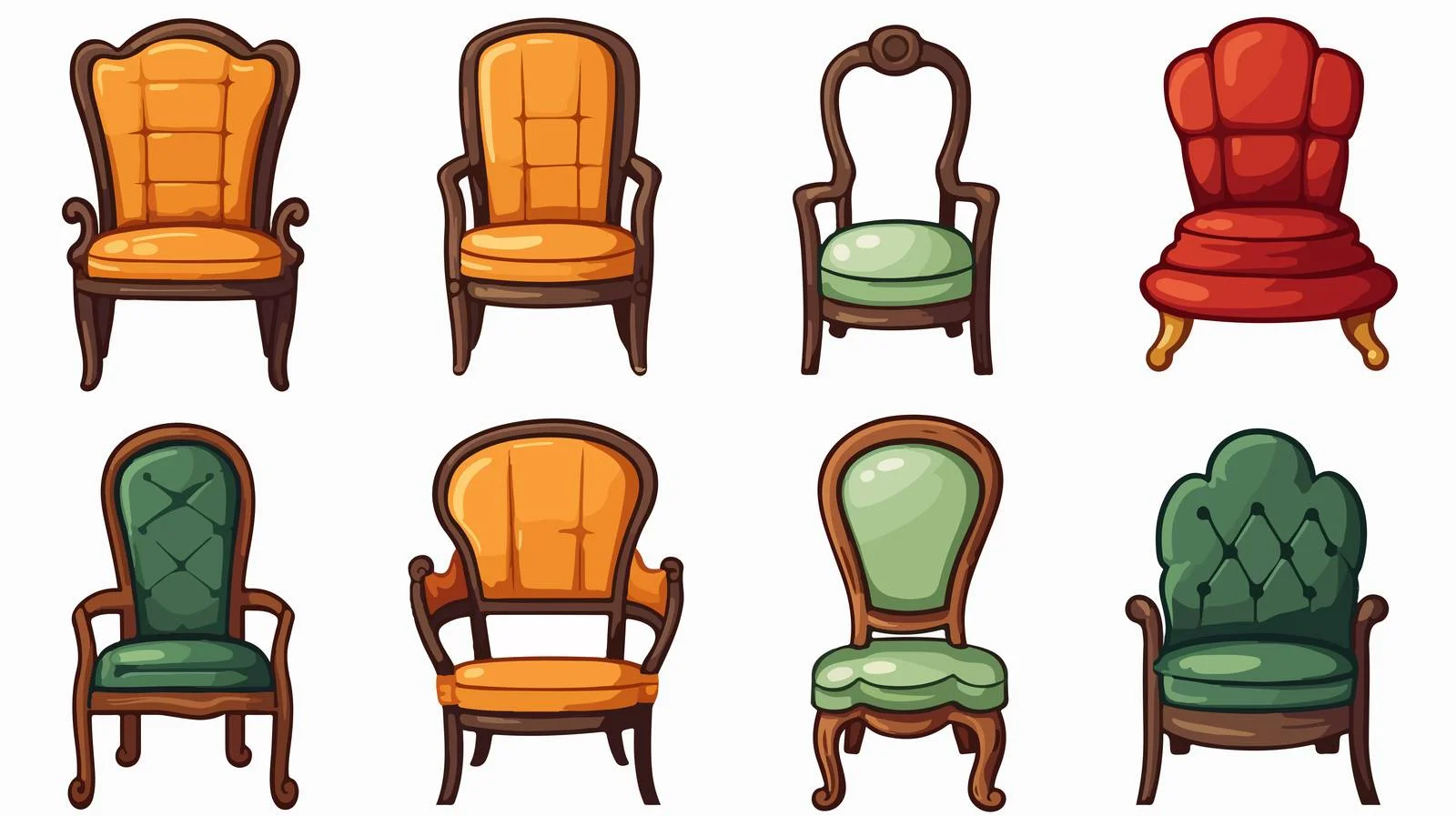 Vintage School Chair Stock Vector Illustration — free download from Dotvec