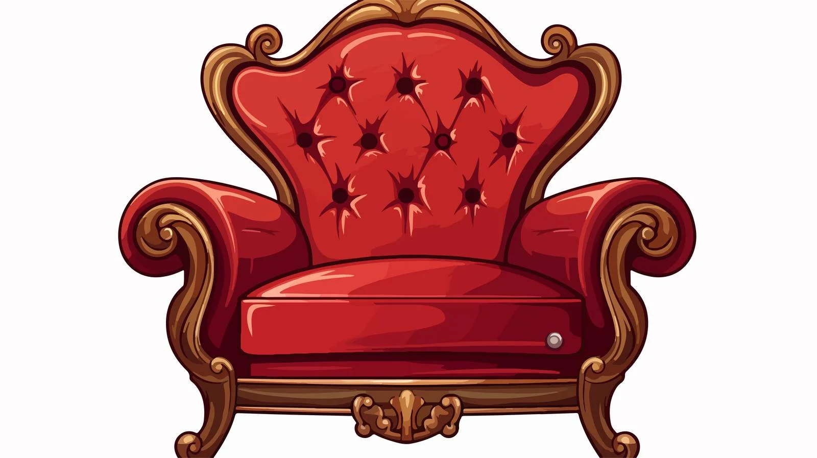 Vintage Cartoon School Chair Vector Illustration — free download from Dotvec