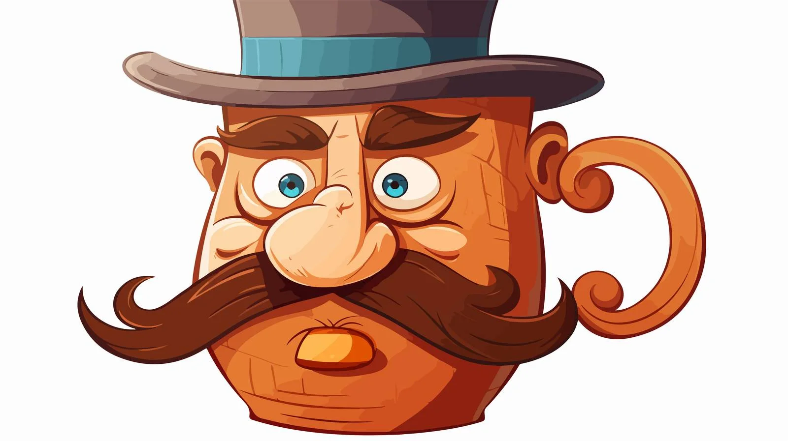 Vintage Cartoon Style Mug Vector Illustration — free download from Dotvec