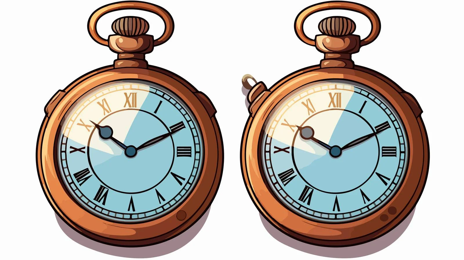 Vintage Cartoon Watch Vector Illustration — free download from Dotvec