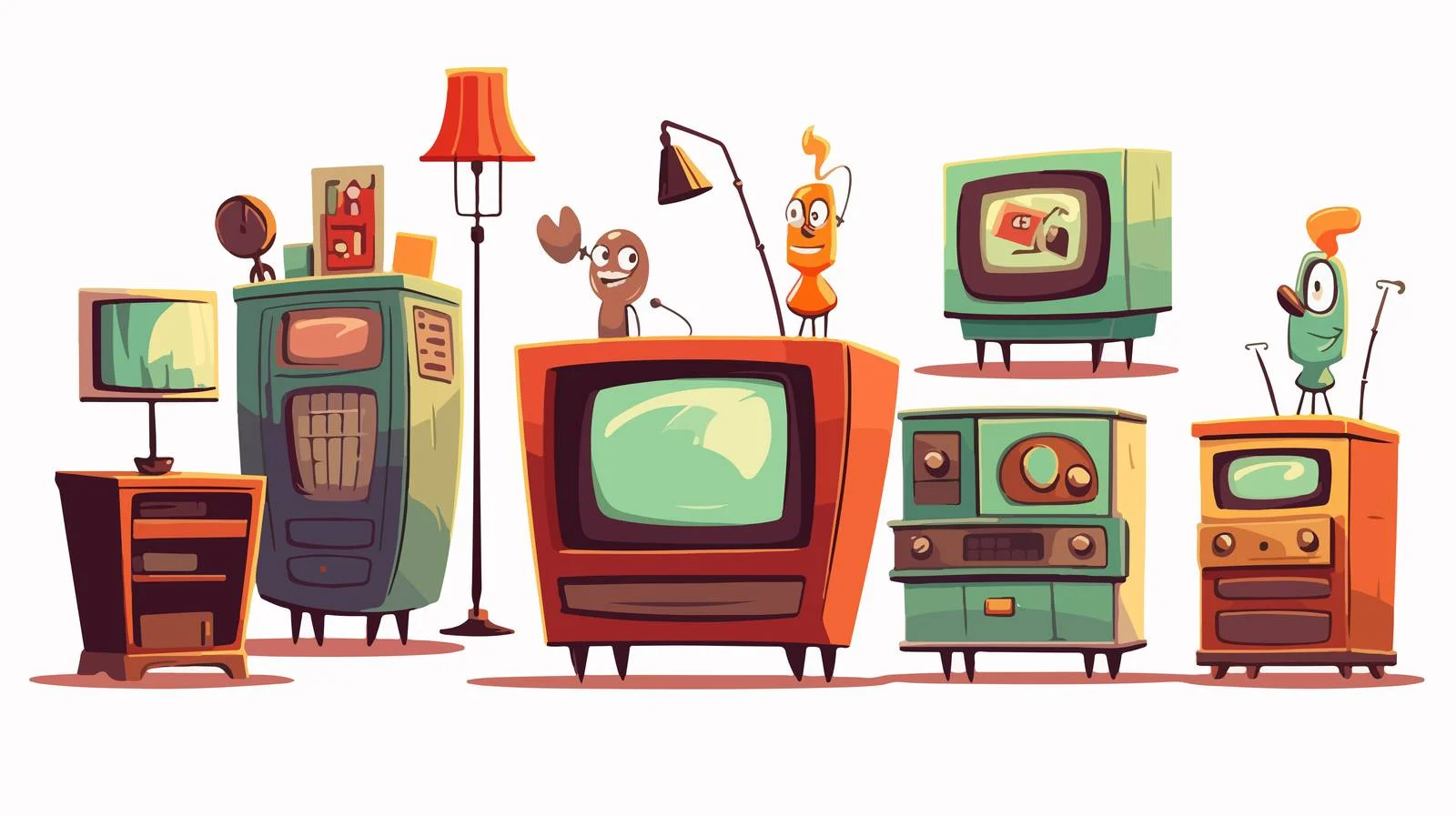 Cartoon on TV Viewer Experience — free download from Dotvec