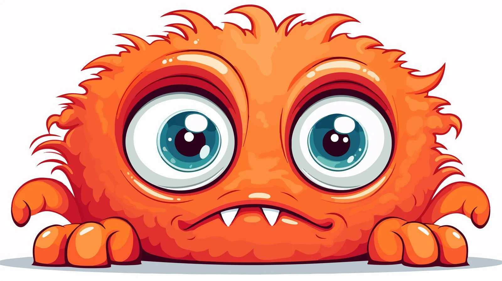One-Eyed Monster Cartoon Vector Illustration — free download from Dotvec