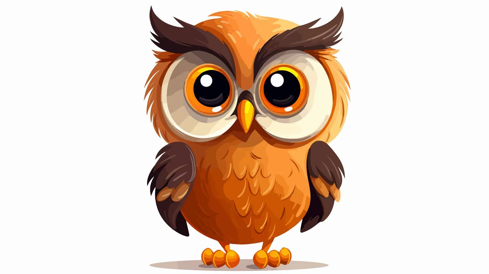Cute Owl Vector Illustration — free download from Dotvec