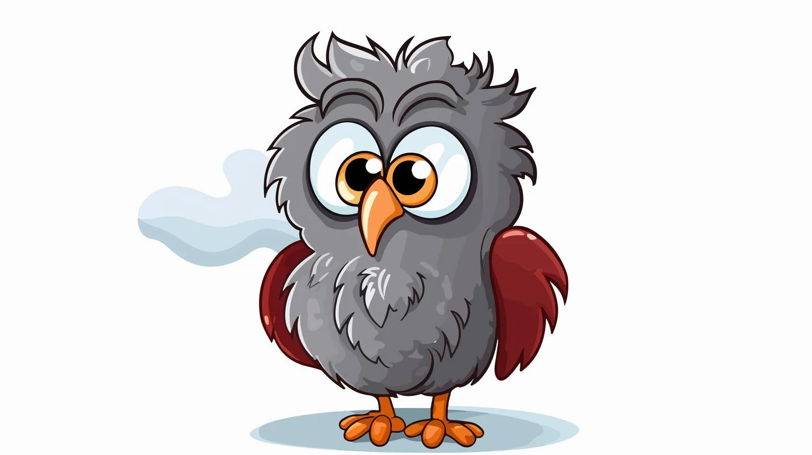 Whimsical Owl Thought Bubble Cartoon Illustration — free download from Dotvec