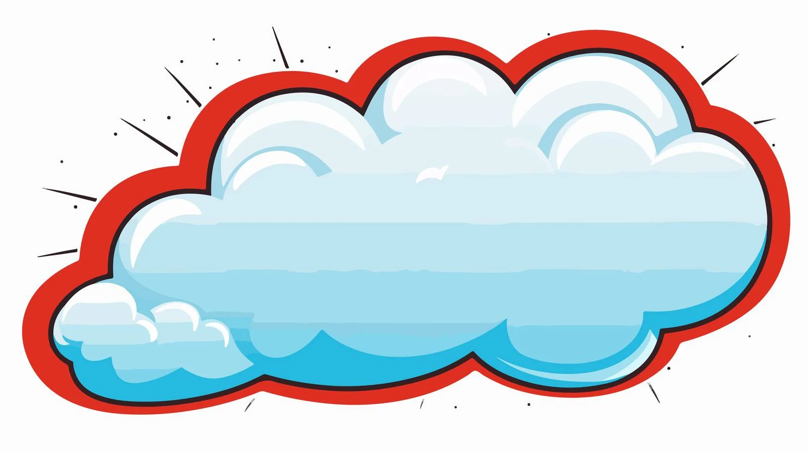 Cartoon Package Speech Bubble Vector Illustration — free download from Dotvec