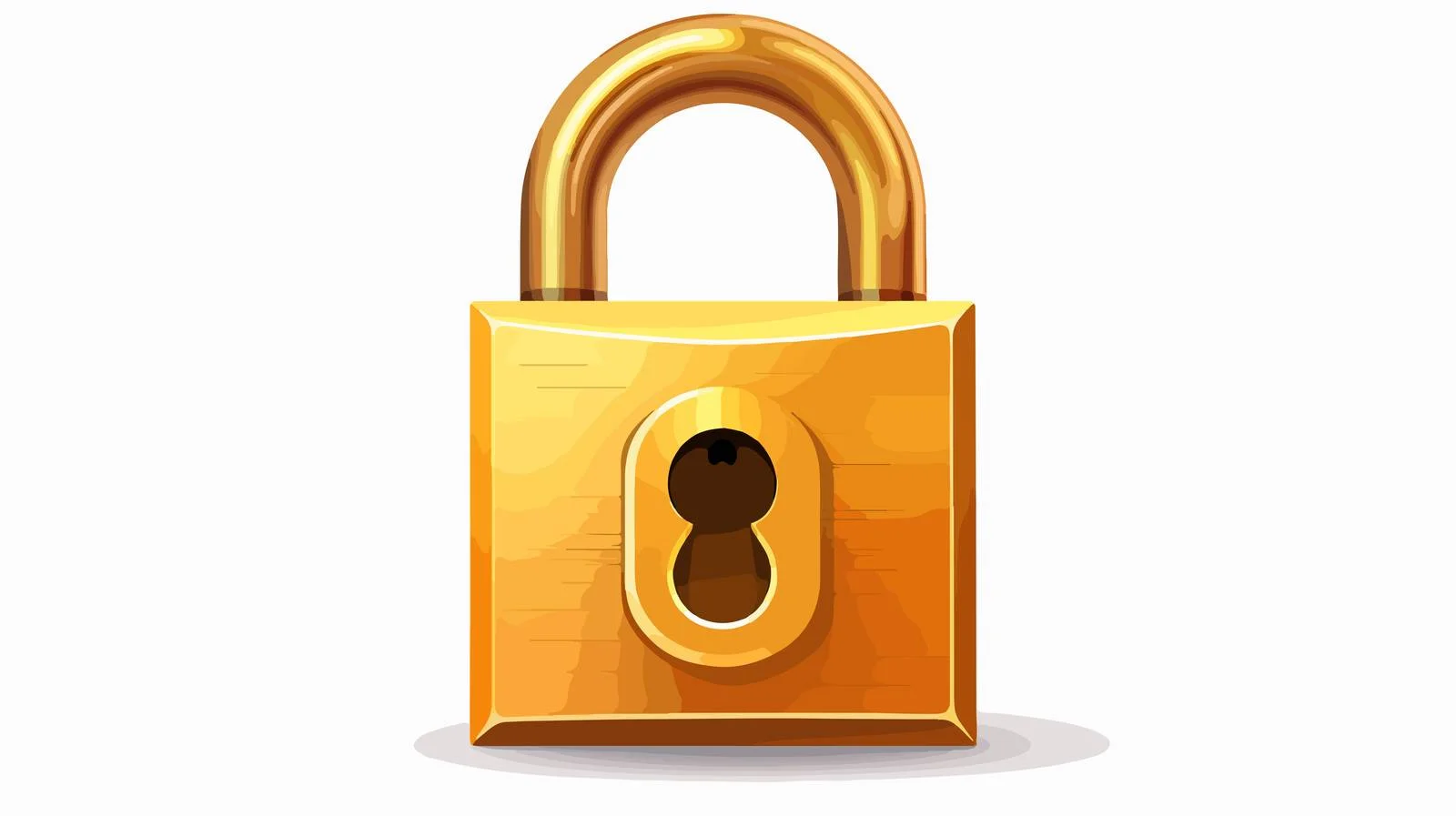 Cartoon Padlock Illustration — free download from Dotvec