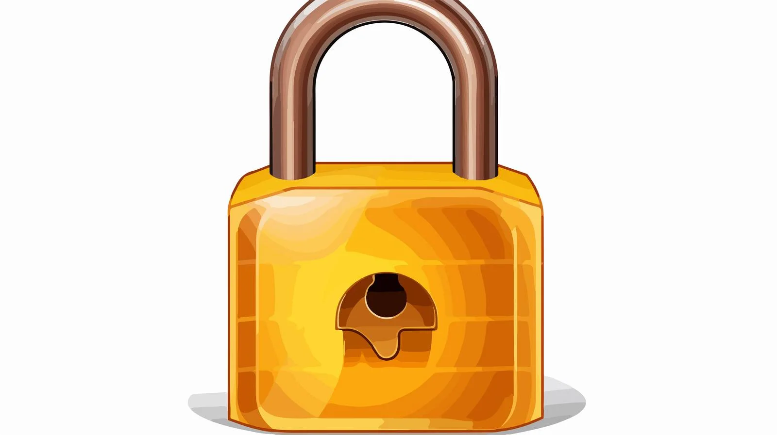 Cartoon Padlock Illustration — free download from Dotvec