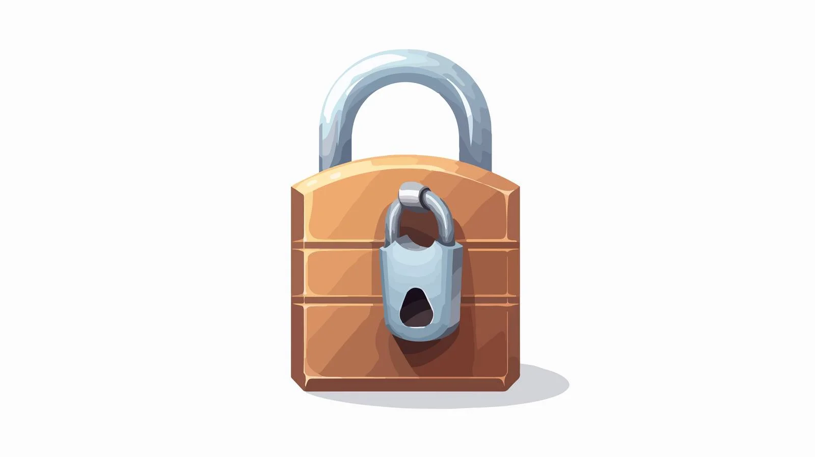 Cartoon Padlock Illustration Usage — free download from Dotvec