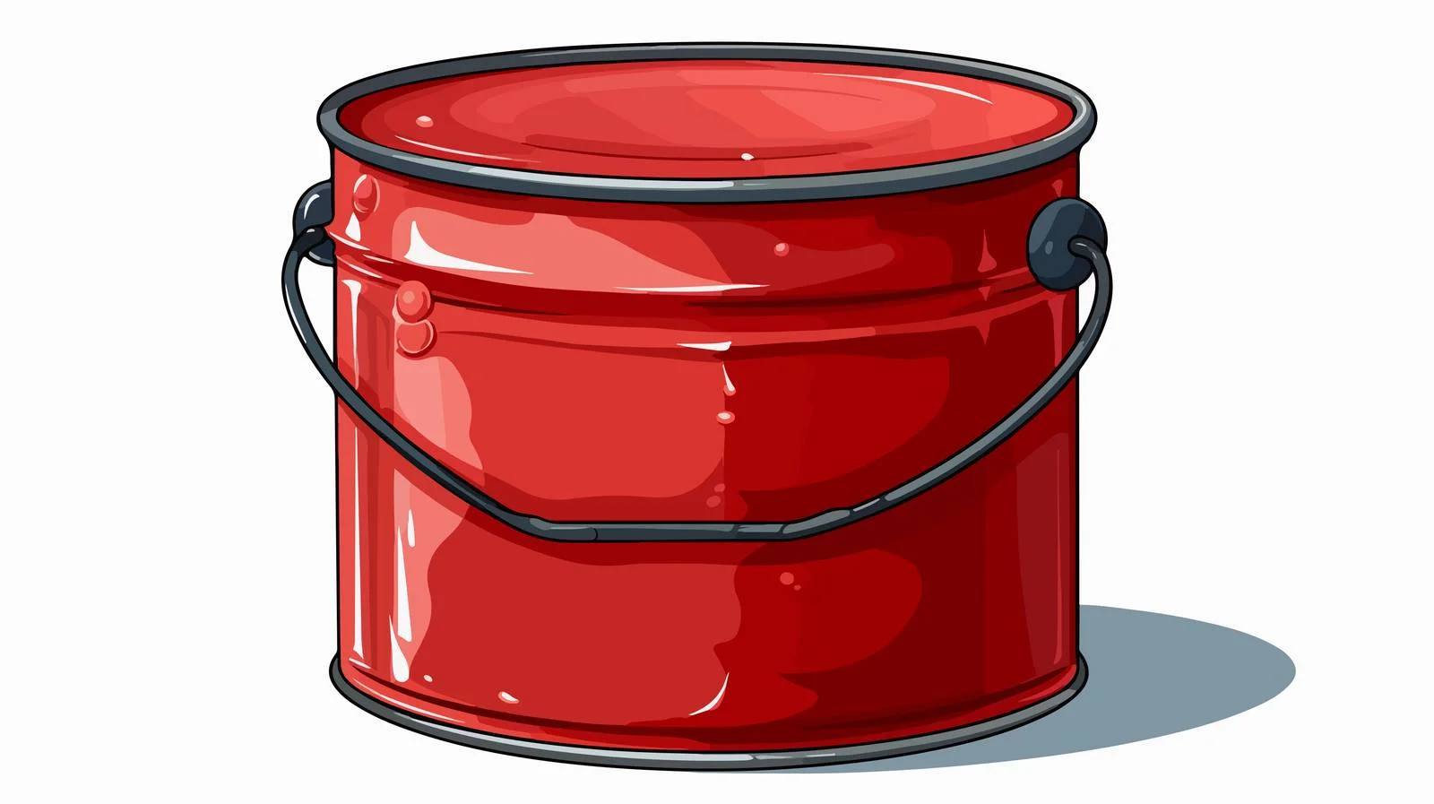 Cartoon Paint Can Illustration — free download from Dotvec