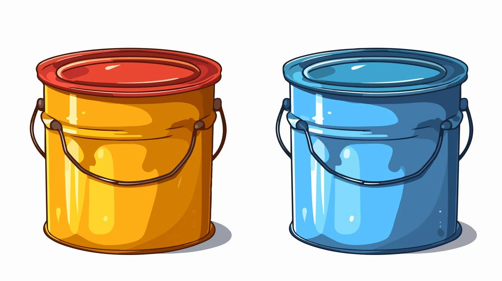 Cartoon Paint Can Illustration — free download from Dotvec