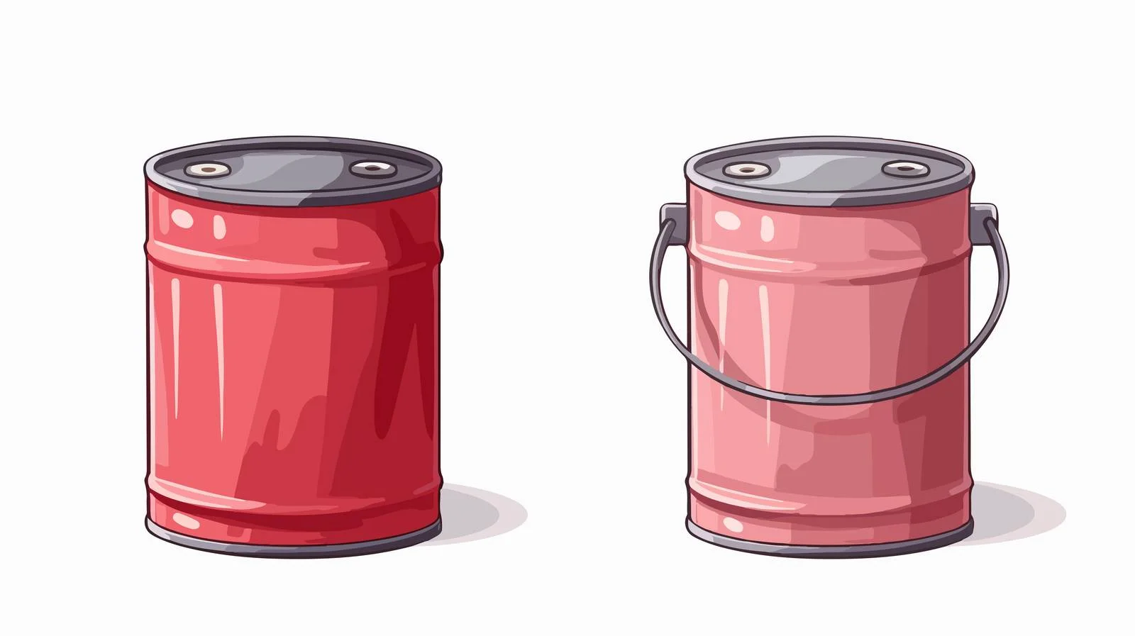 Cartoon Paint Can Illustration — free download from Dotvec