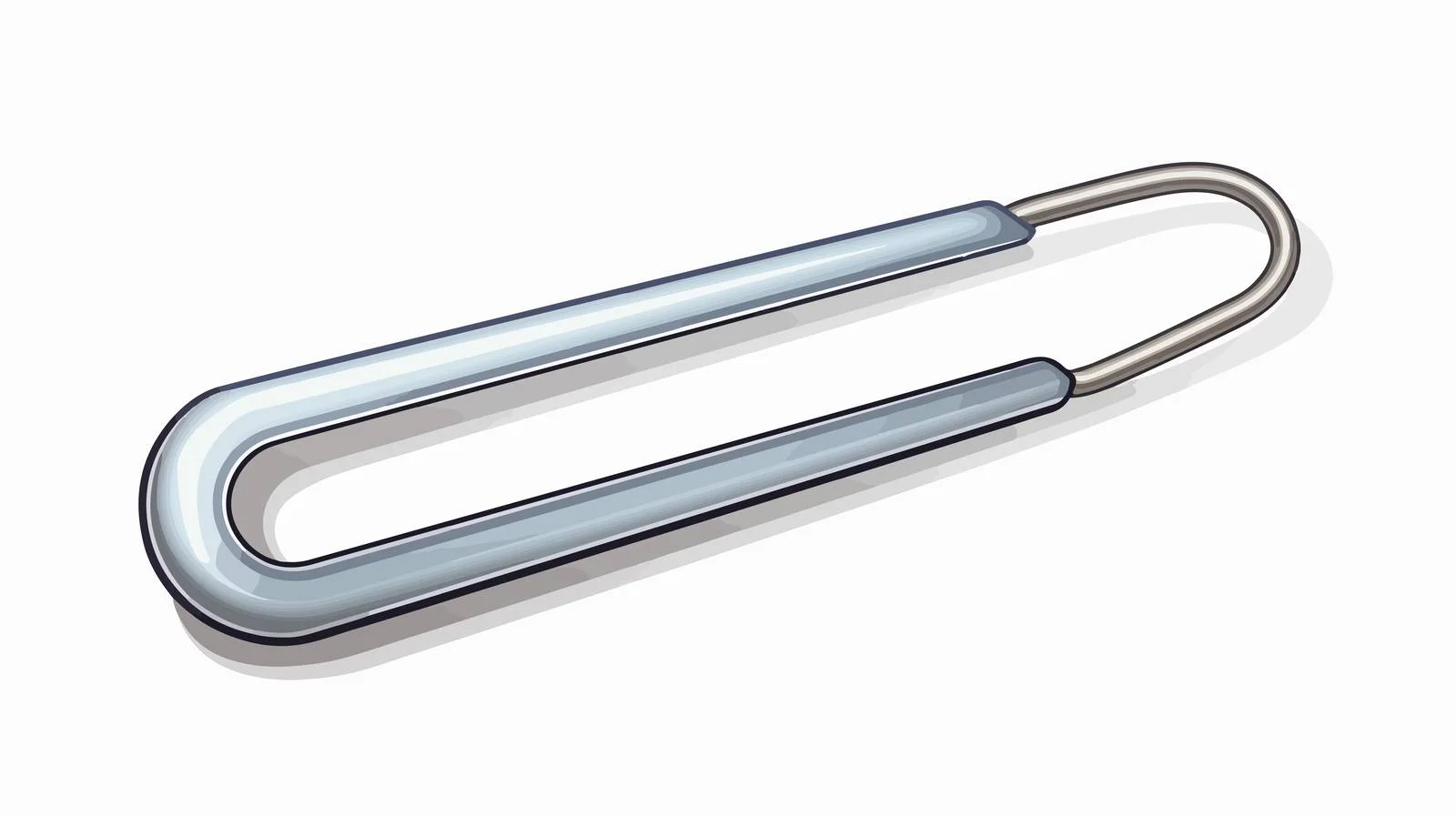 Cartoon Paperclip Vector Illustration — free download from Dotvec