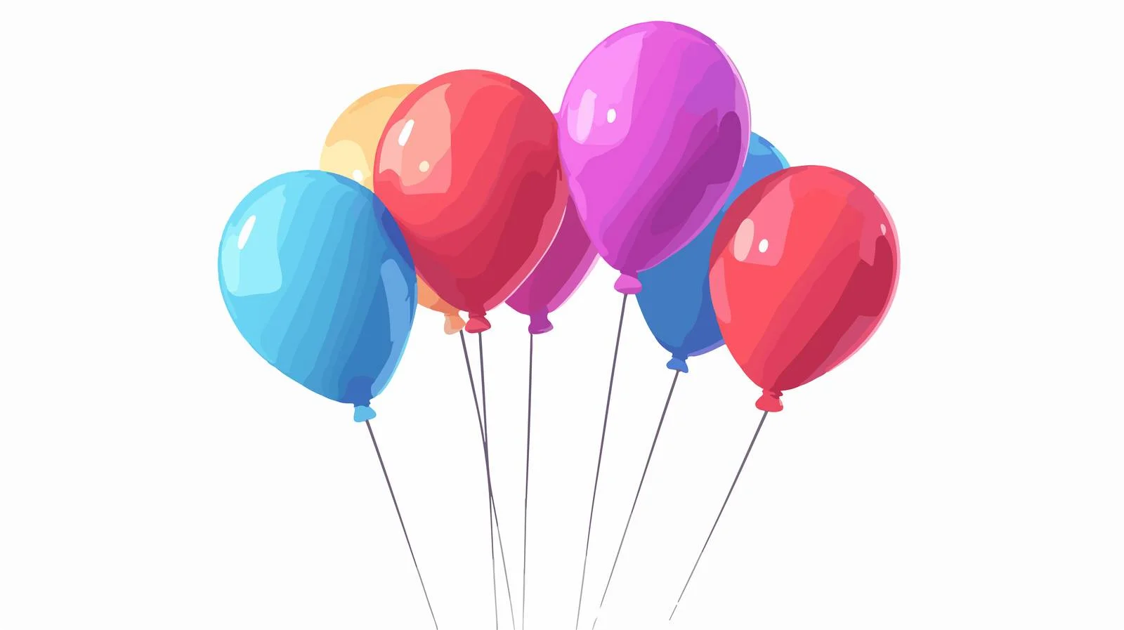 Cheerful Balloon Party Vector Illustration — free download from Dotvec
