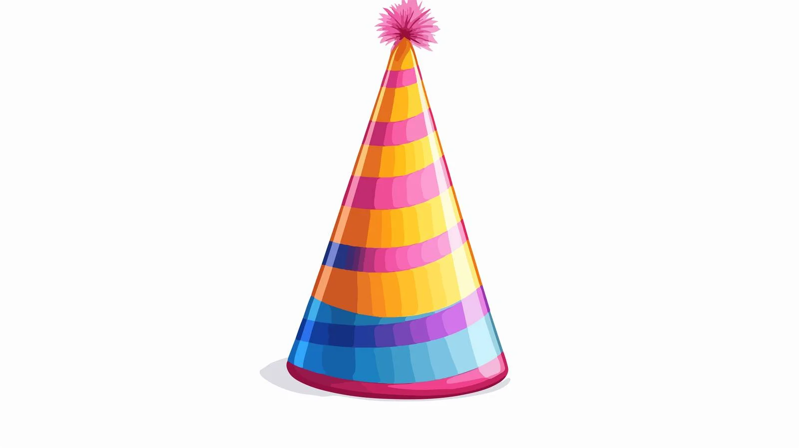 Colorful Party Hat Vector Illustration — free download from Dotvec