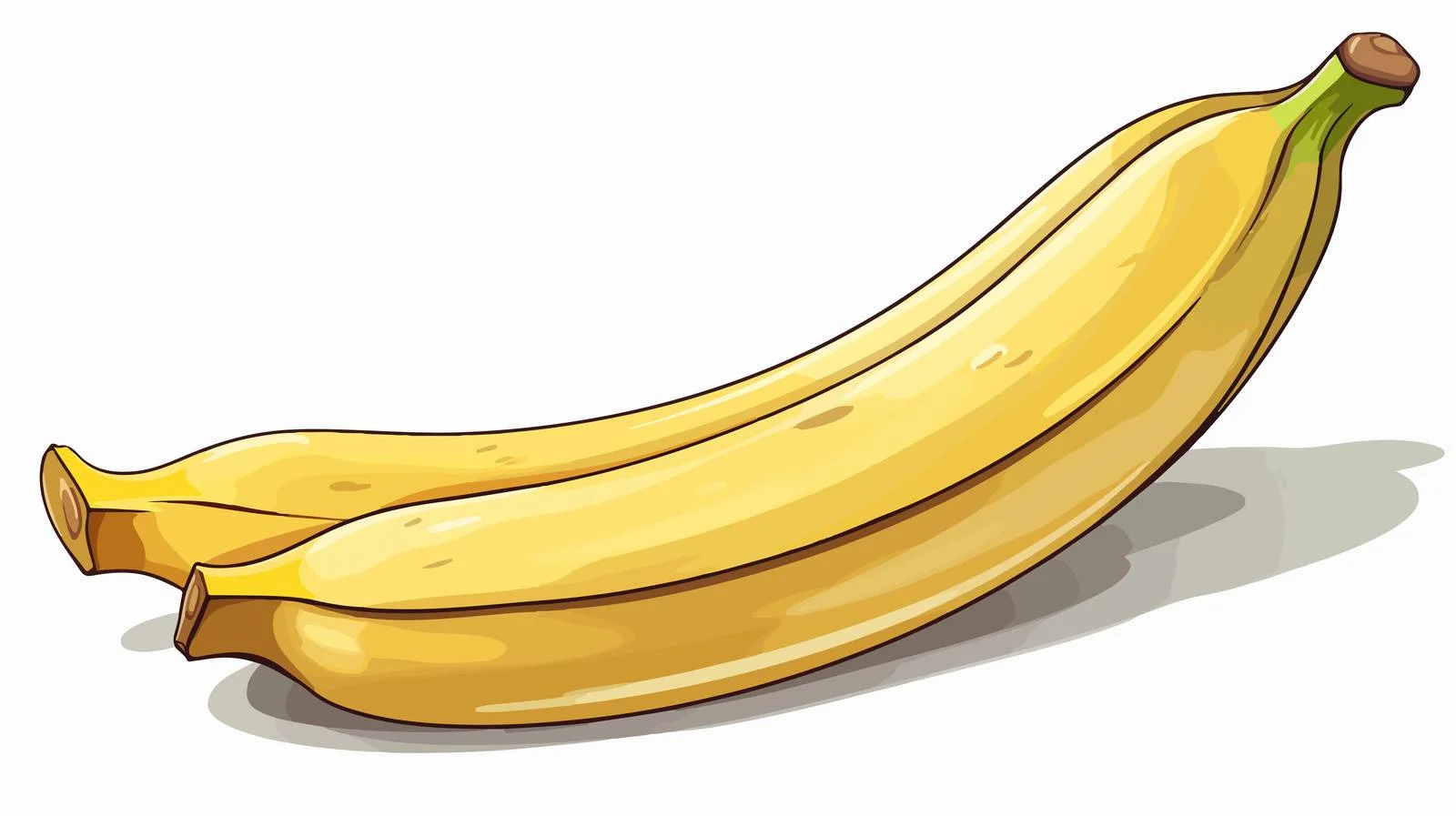 Peeling Cartoon Banana Vector Illustration — free download from Dotvec
