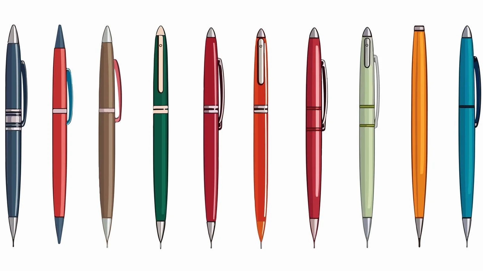 Cartoon Pen Stock Vector Illustration — free download from Dotvec