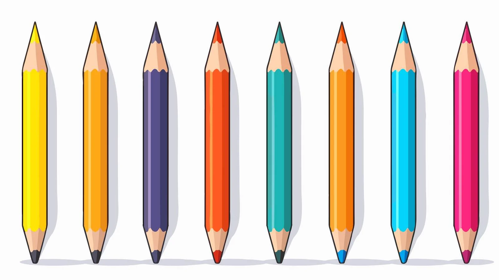 Cartoon Pencil Illustration — free download from Dotvec