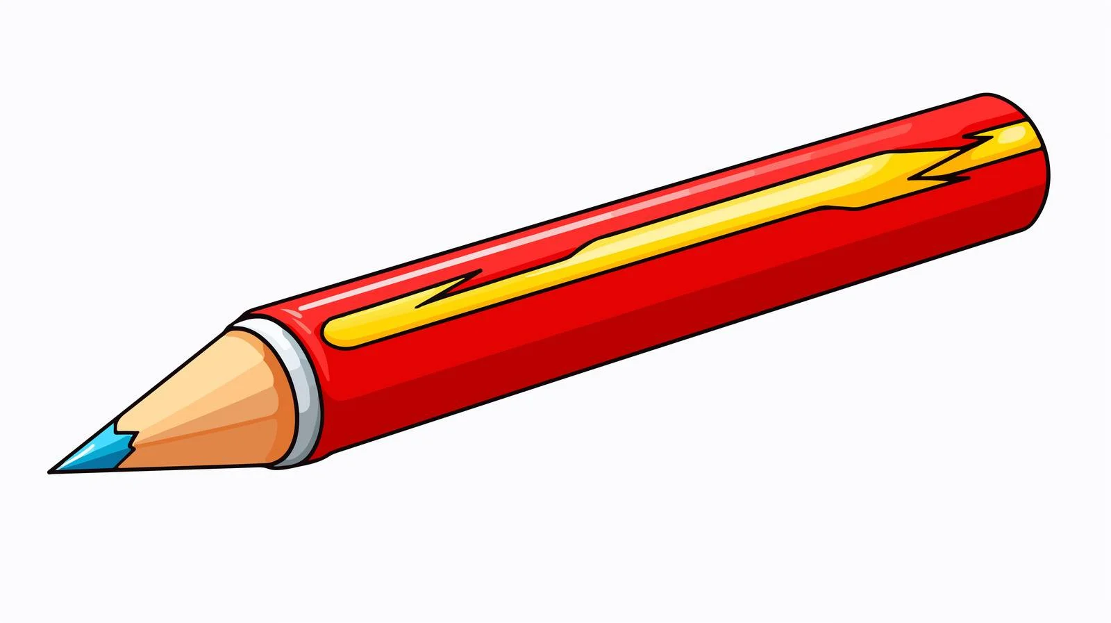 Cartoon Pencil Stock Illustration — free download from Dotvec