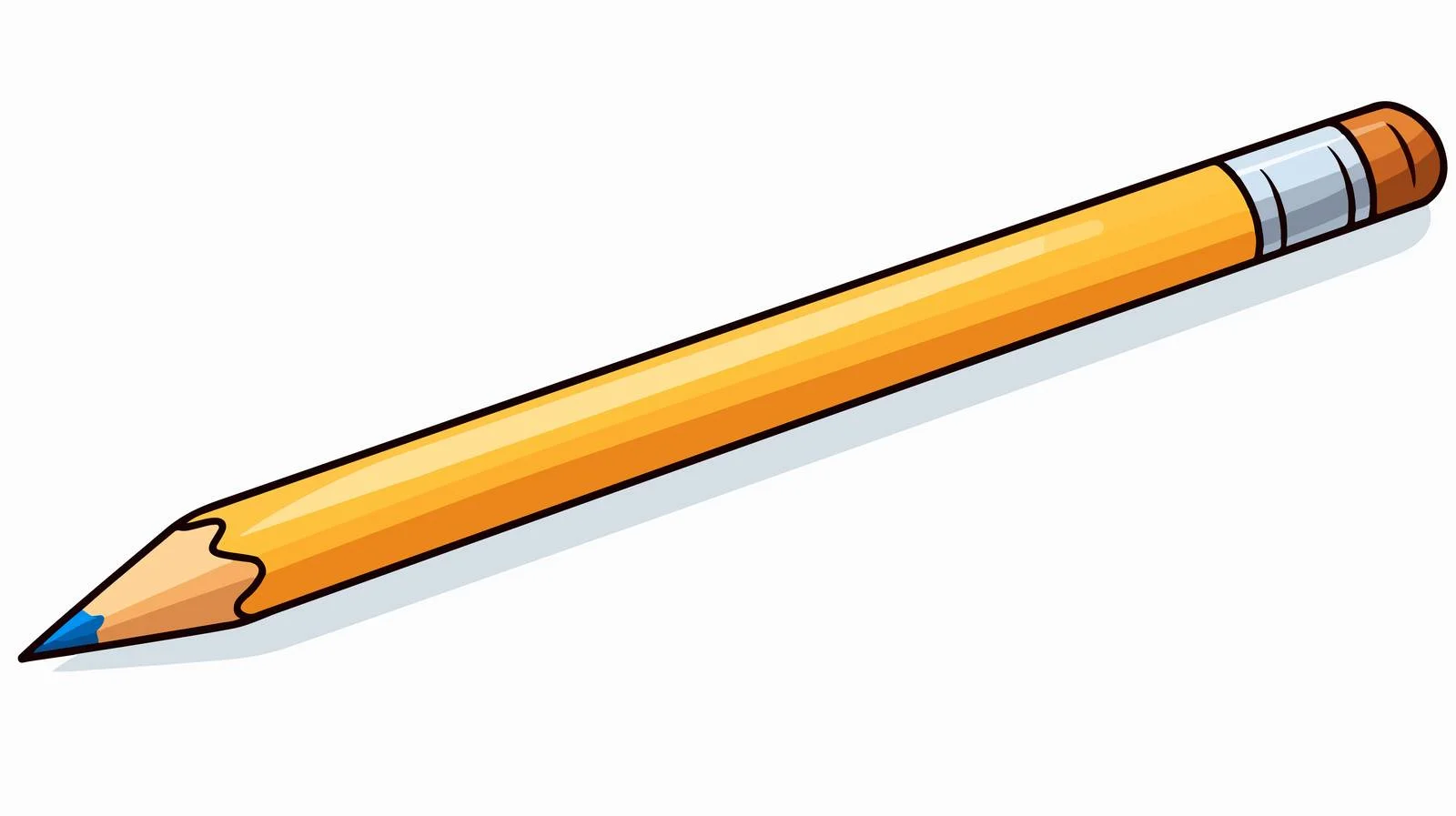 Cartoon Pencil Vector Illustration — free download from Dotvec