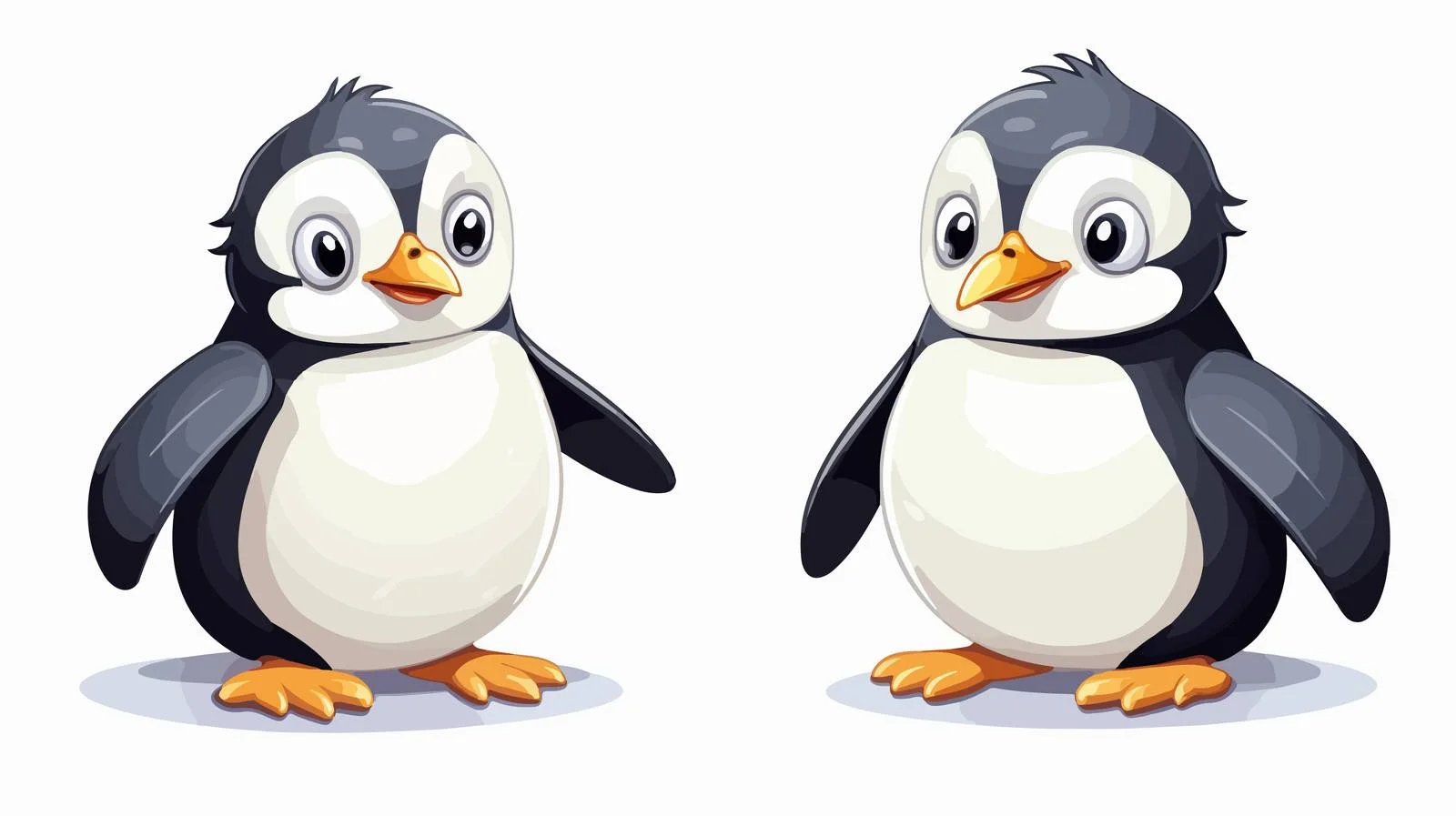 Playful Cartoon Penguin Vector Illustration — free download from Dotvec