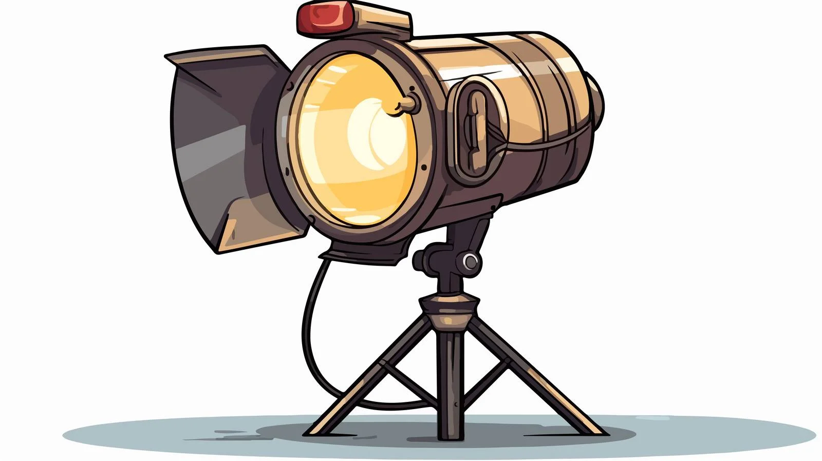 Cartoon Photography Studio Lamp Vector — free download from Dotvec