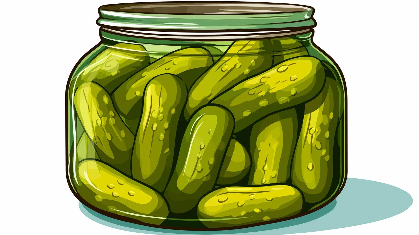 Funny Pickled Gherkins Illustration — free download from Dotvec