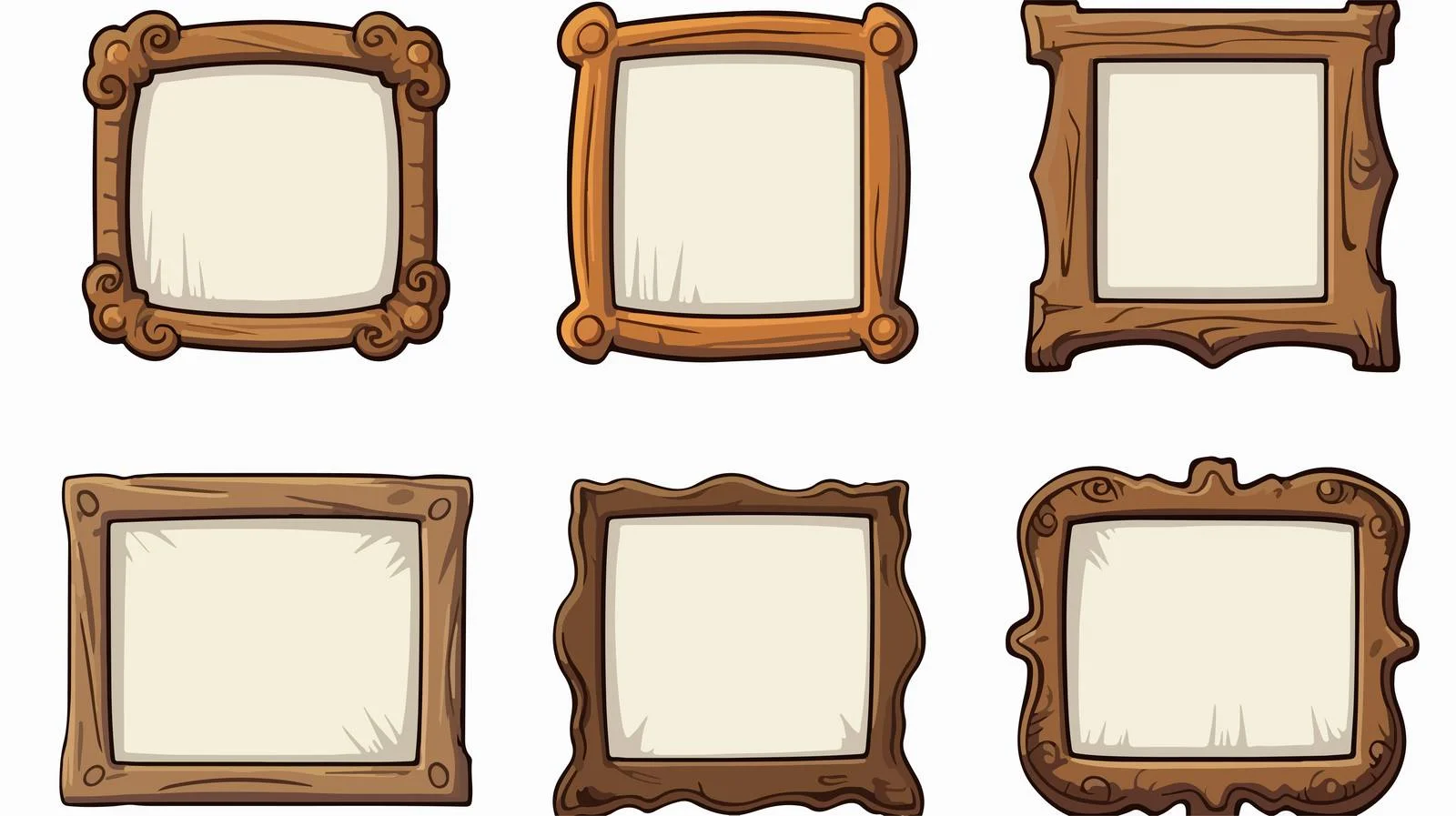 Cartoon Picture Frame Vector Illustration — free download from Dotvec