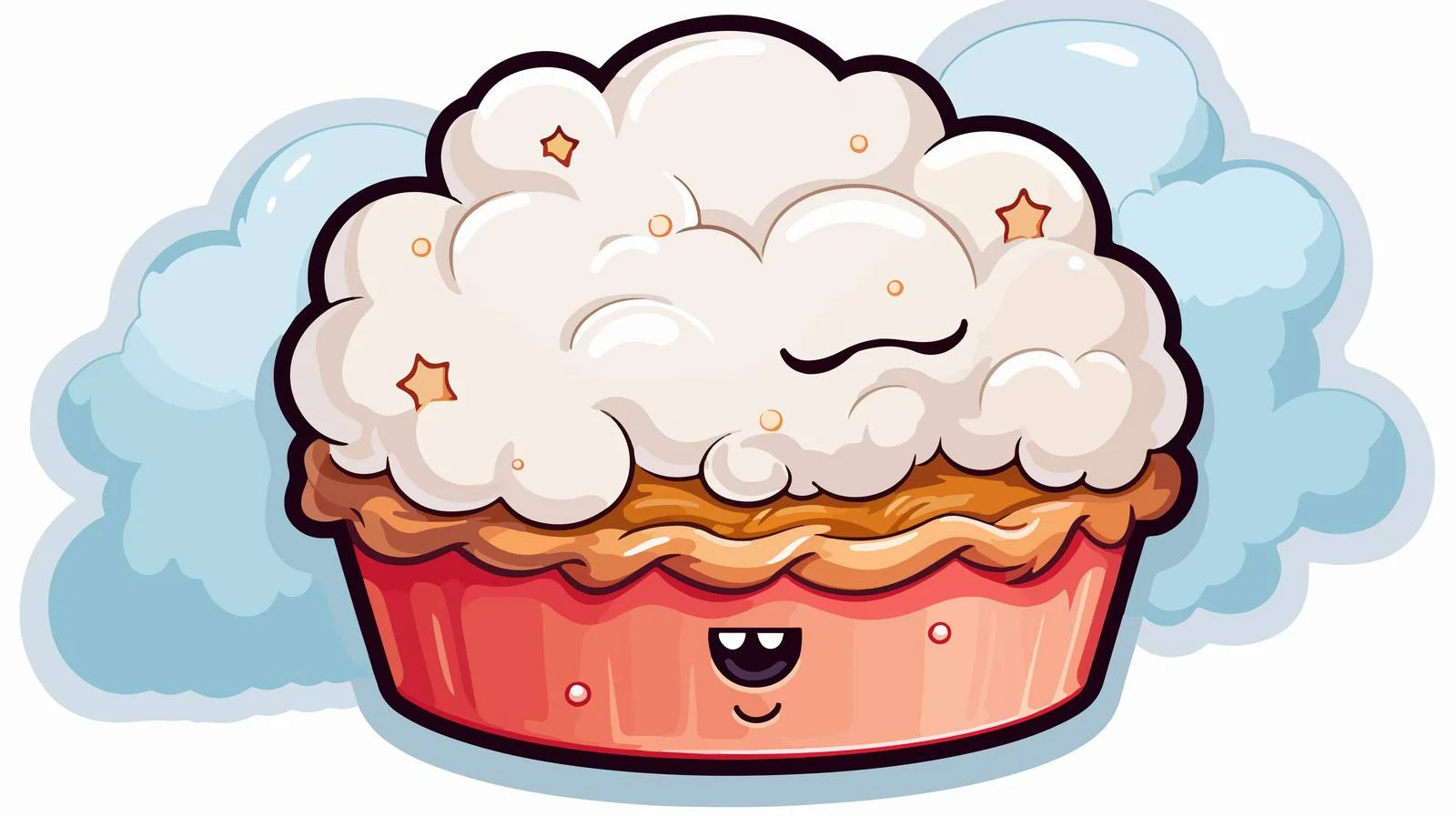 Whimsical Pie Sticker Design — free download from Dotvec