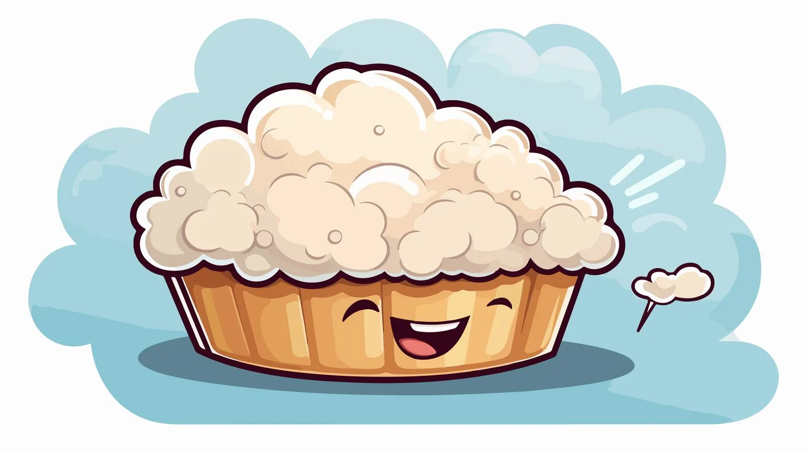 Fun Cartoon Pie Sticker Design — free download from Dotvec