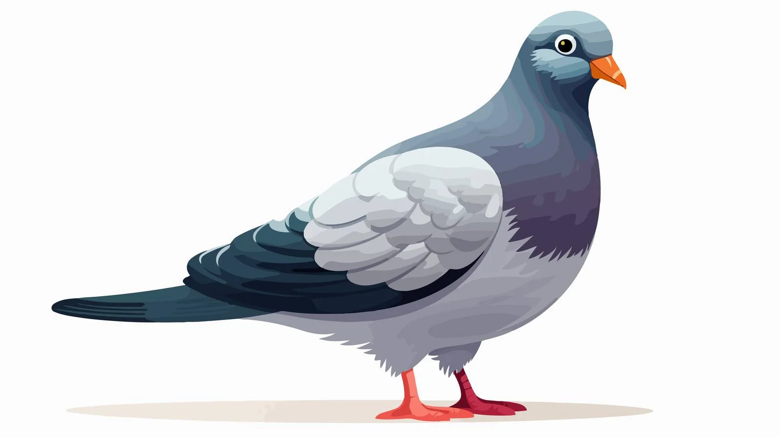 Cartoon Pigeon Vector Illustration — free download from Dotvec