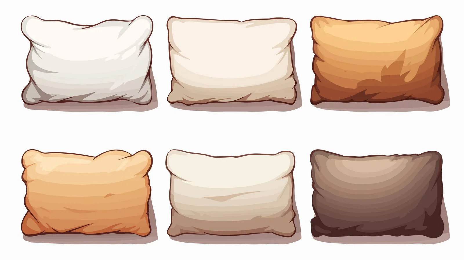 Cartoon Pillow Stock Vector Illustration — free download from Dotvec