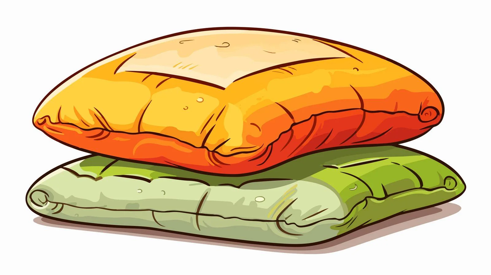 Cartoon Pillow Vector Illustration — free download from Dotvec