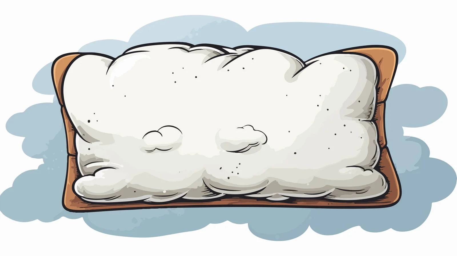 Whimsical Pillow with Thought Bubble Illustration — free download from Dotvec
