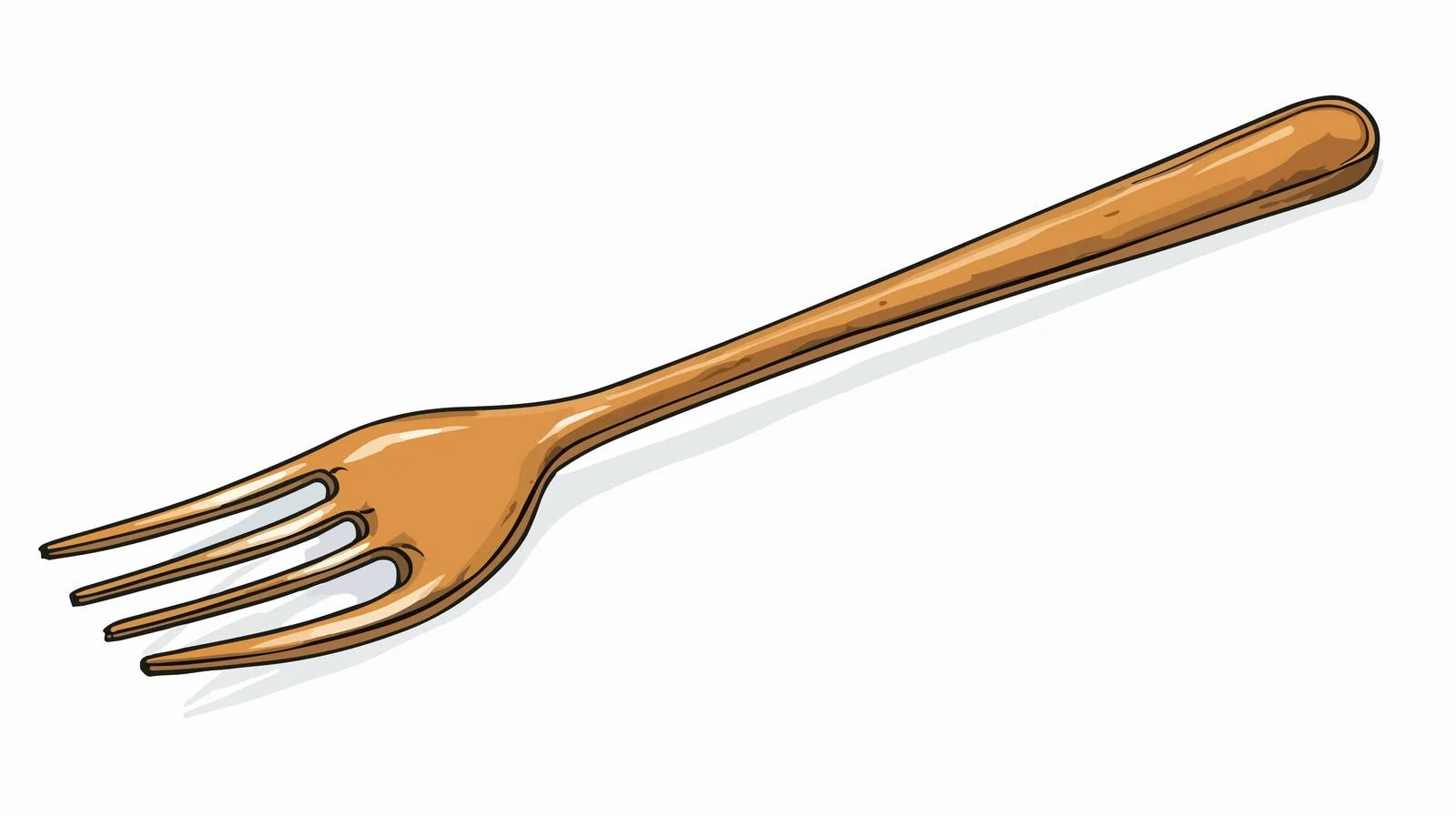 Cartoon Pitch Fork Vector Illustration — free download from Dotvec