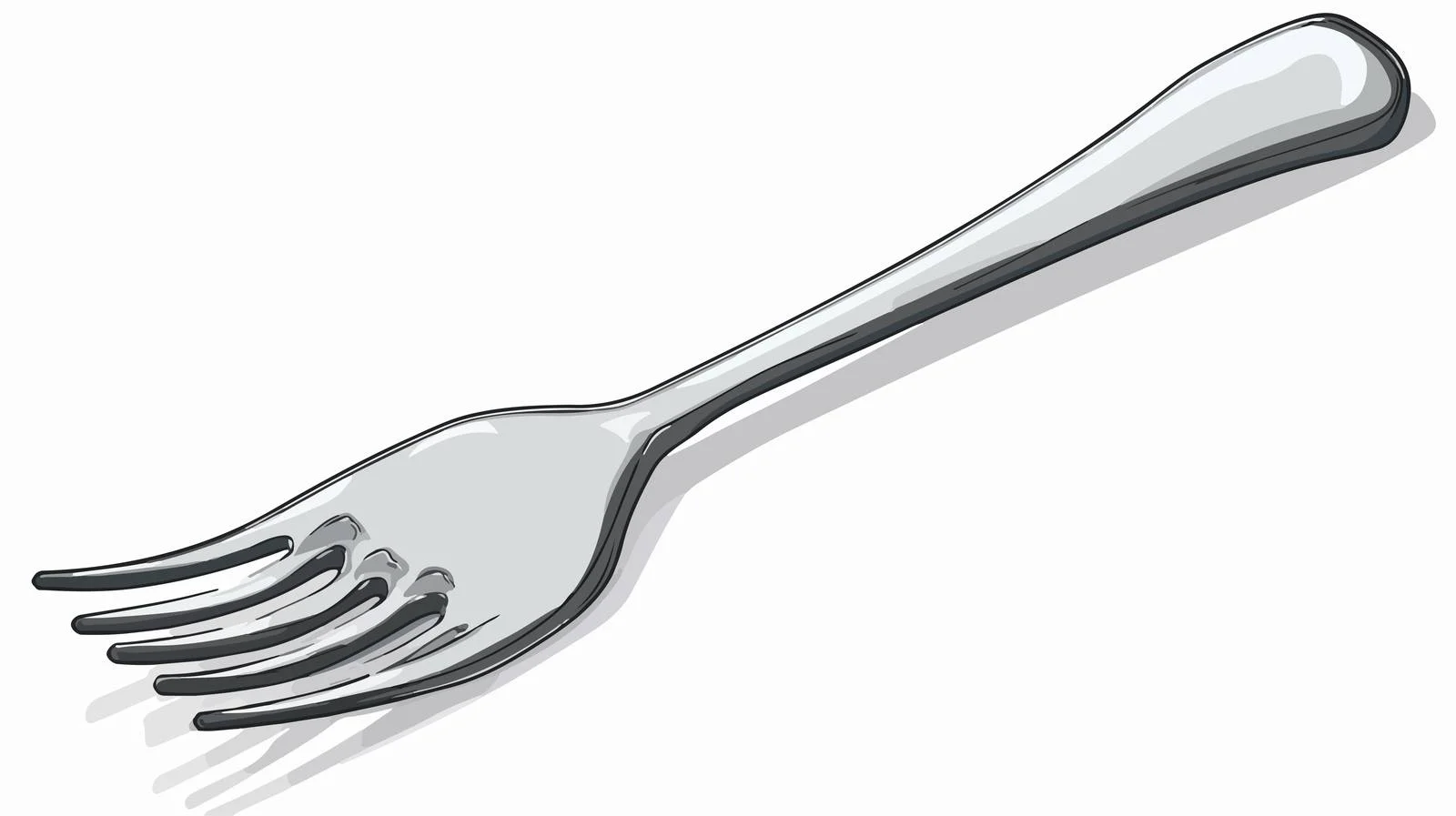 Cartoon Pitch Fork Vector Illustration — free download from Dotvec