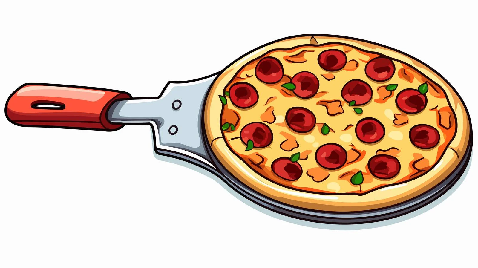 Pizza Cutter Cartoon Vector Illustration — free download from Dotvec