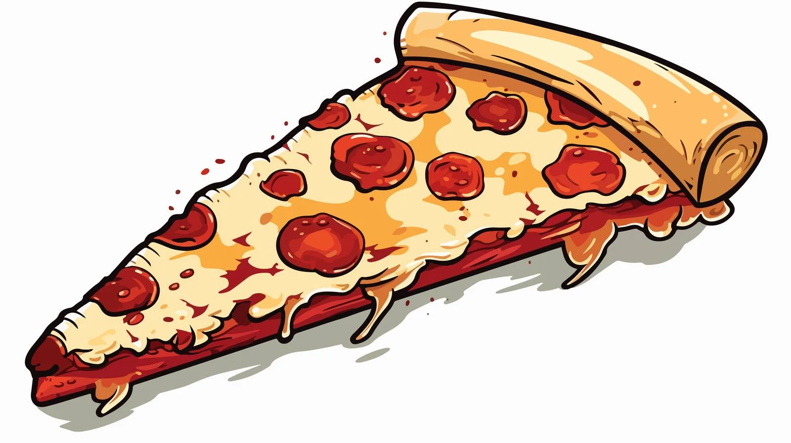 Whimsical Pizza Slice with Thought Bubble — free download from Dotvec