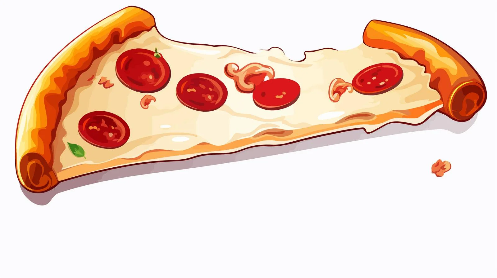 Pizza Slice with Thought Bubble Cartoon — free download from Dotvec
