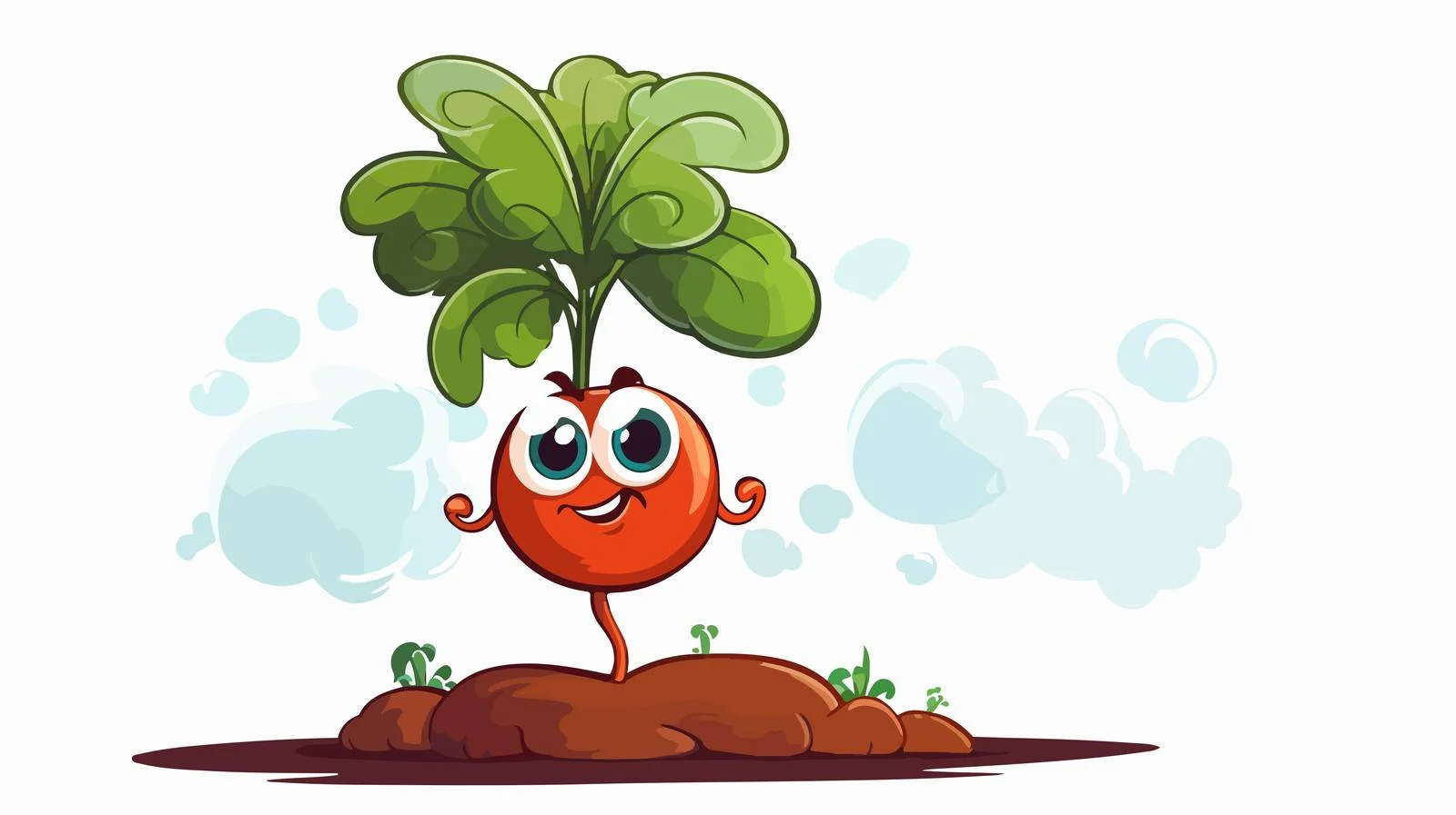 Whimsical Plant with Thought Bubble — free download from Dotvec