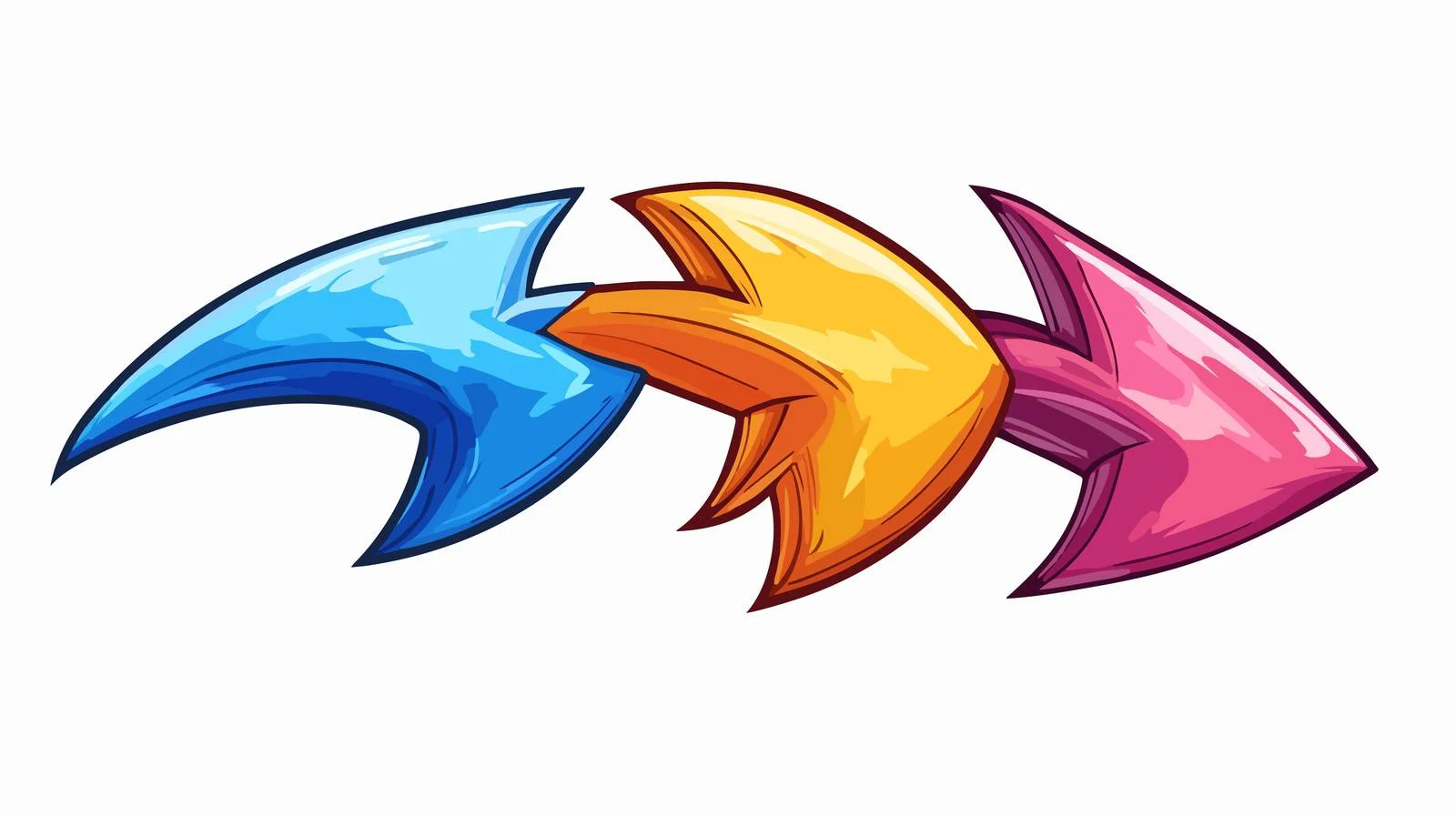 Cartoon Pointing Arrows Vector Illustration — free download from Dotvec