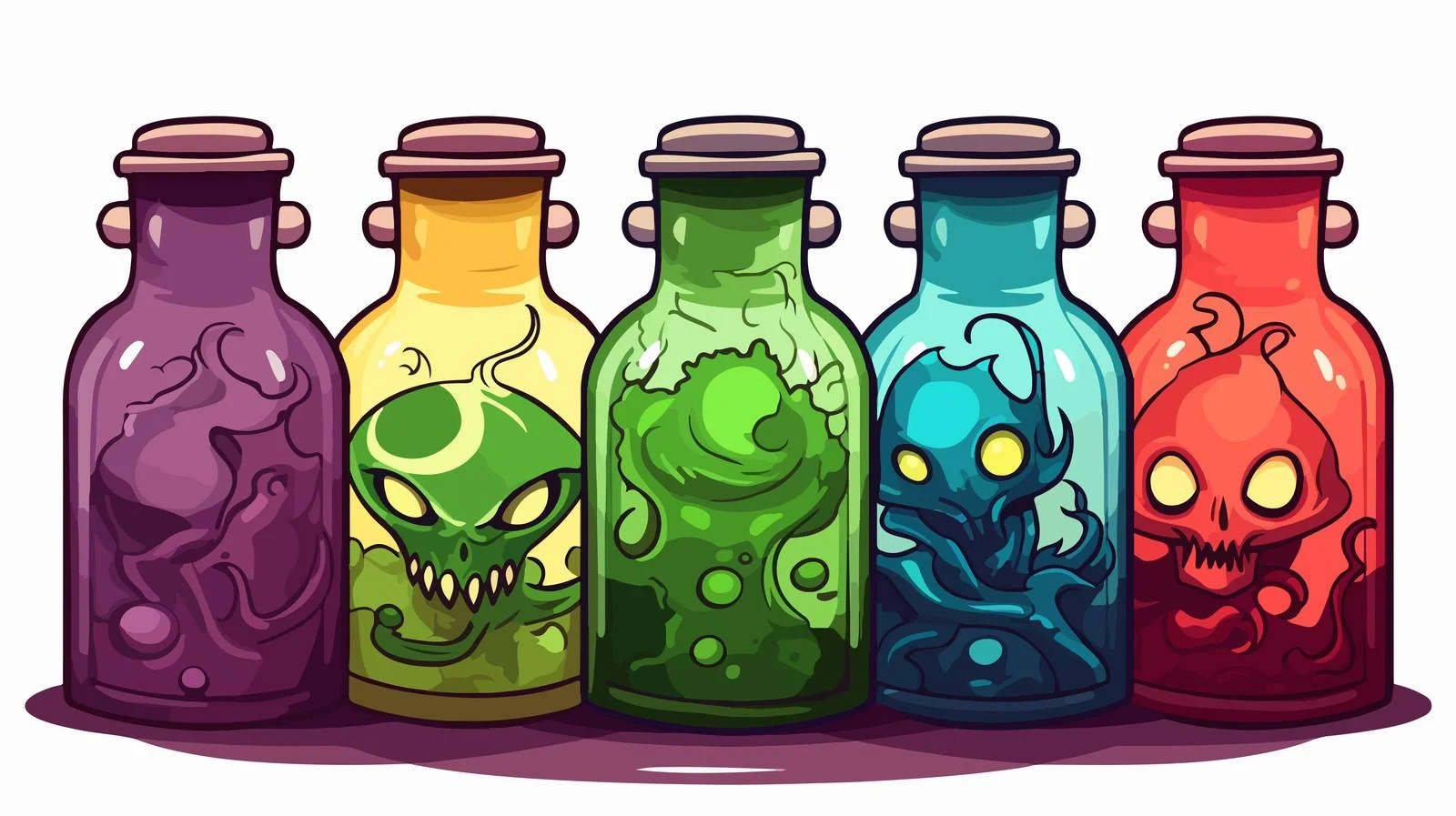 Cartoon Poison Vector Illustration — free download from Dotvec