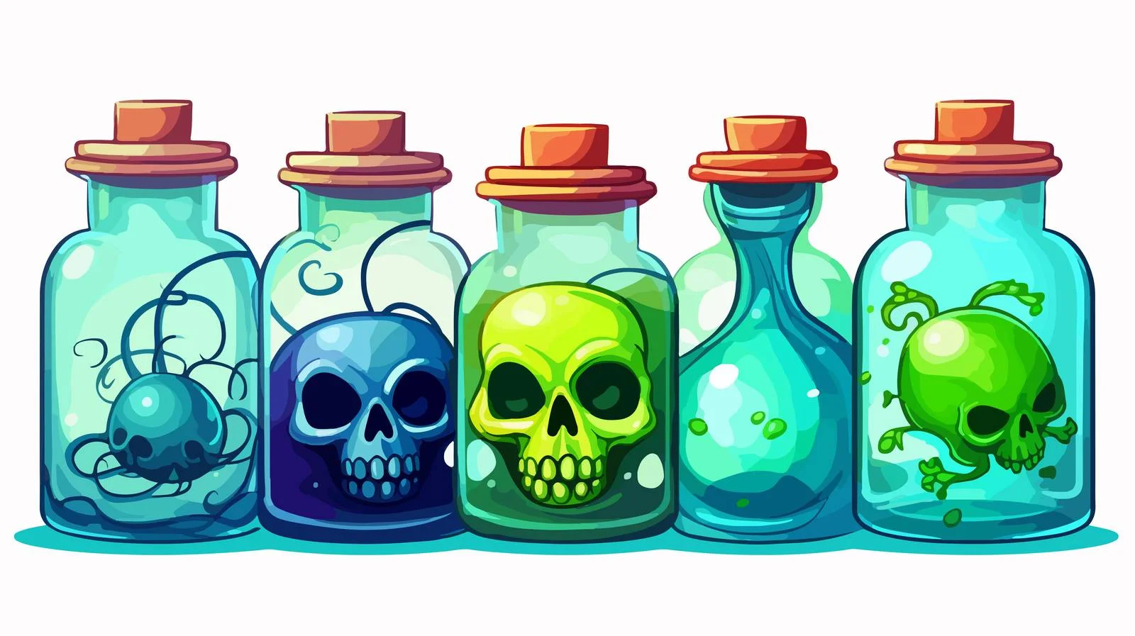 Cartoon Poison Vector Illustration — free download from Dotvec