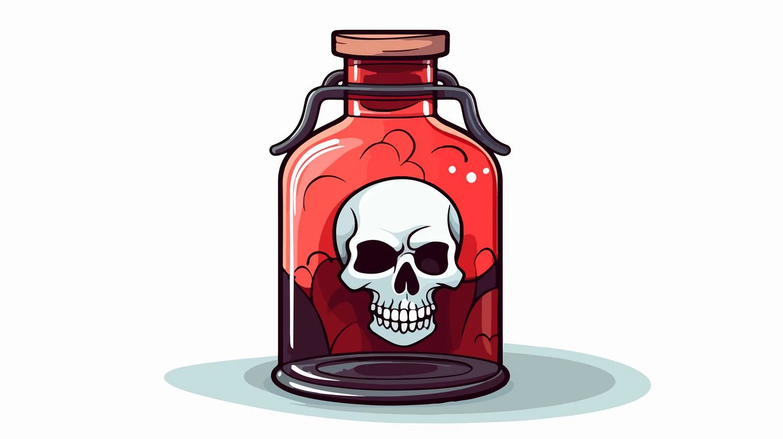 Cartoon Poison Vector Illustration — free download from Dotvec