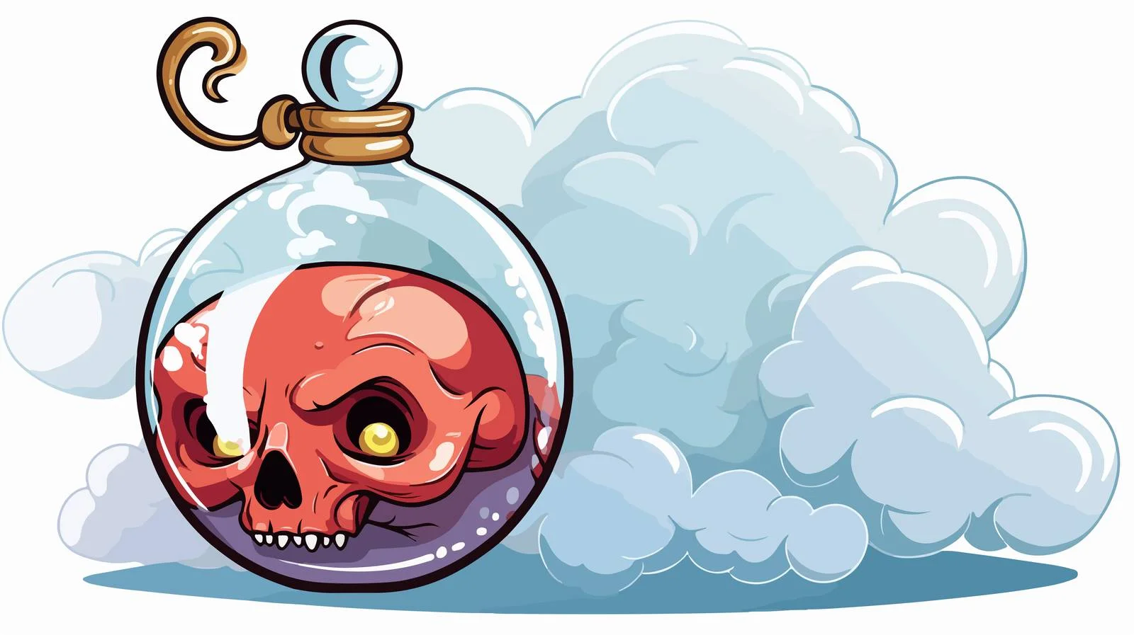 Poison Thought Bubble Cartoon Vector Illustration – free pee image from Dotvec