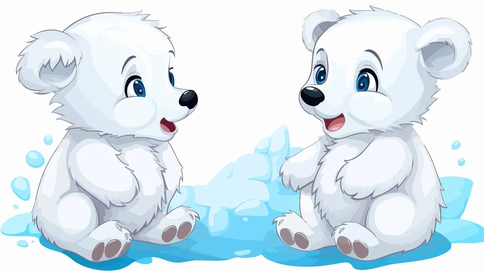 Cute Bear Cub with Speech Bubble — free download from Dotvec