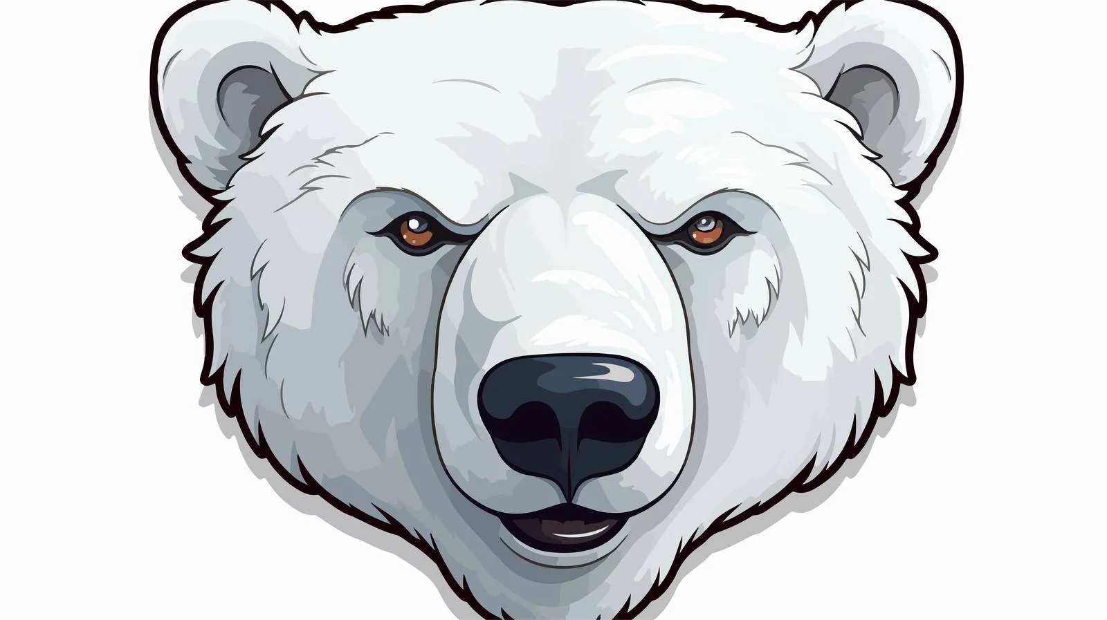 Polar Bear Thought Bubble Cartoon Illustration — free download from Dotvec